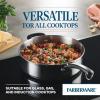 imageFarberware Brilliance Stainless Steel Saute PanJumbo Cooker with Lid and Helper Handle Induction Suitable Dishwasher and Metal Utensil Safe 6 Quart  Stainless SteelStainless Steel