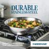 imageFarberware Brilliance Stainless Steel Saute PanJumbo Cooker with Lid and Helper Handle Induction Suitable Dishwasher and Metal Utensil Safe 6 Quart  Stainless SteelStainless Steel