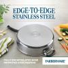 imageFarberware Brilliance Stainless Steel Saute PanJumbo Cooker with Lid and Helper Handle Induction Suitable Dishwasher and Metal Utensil Safe 6 Quart  Stainless SteelStainless Steel