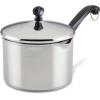 imageFarberware Classic Series Anniversary Edition Stainless Steel Saut Pan and Lid with Helper Handle Induction Suitable 6 Quart Jumbo Cooker Metal Utensil Safe  Stainless SteelStainless Steel