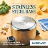 imageFarberware Classic Series Anniversary Edition Stainless Steel Saut Pan and Lid with Helper Handle Induction Suitable 6 Quart Jumbo Cooker Metal Utensil Safe  Stainless SteelStainless Steel