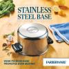 imageFarberware Classic Series Anniversary Edition Stainless Steel Saut Pan and Lid with Helper Handle Induction Suitable 6 Quart Jumbo Cooker Metal Utensil Safe  Stainless SteelStainless Steel