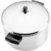 imageFarberware Classic Series Anniversary Edition Stainless Steel Saut Pan and Lid with Helper Handle Induction Suitable 6 Quart Jumbo Cooker Metal Utensil Safe  Stainless SteelStainless Steel