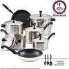 imageFarberware Classic Series Anniversary Edition Stainless Steel Saut Pan and Lid with Helper Handle Induction Suitable 6 Quart Jumbo Cooker Metal Utensil Safe  Stainless SteelStainless Steel