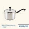imageFarberware Classic Series Anniversary Edition Stainless Steel Saut Pan and Lid with Helper Handle Induction Suitable 6 Quart Jumbo Cooker Metal Utensil Safe  Stainless SteelStainless Steel
