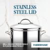 imageFarberware Classic Series Anniversary Edition Stainless Steel Saut Pan and Lid with Helper Handle Induction Suitable 6 Quart Jumbo Cooker Metal Utensil Safe  Stainless SteelStainless Steel