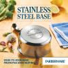 imageFarberware Classic Series Anniversary Edition Stainless Steel Saut Pan and Lid with Helper Handle Induction Suitable 6 Quart Jumbo Cooker Metal Utensil Safe  Stainless SteelStainless Steel