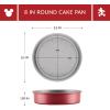 imageFarberware Disney Bake with Mickey Mouse Bakeware Nonstick Springform Baking PanNonstick Springform Cake PanNonstick Cheesecake Pan Round 9 Inch  Red and GrayRed