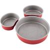 imageFarberware Disney Bake with Mickey Mouse Nonstick Bakeware Cake Pans Baking Sheet and LoafMeatloaf Pan 6 Piece Non Stick Bakeware Set  RedBakeware Set II