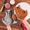 imageFarberware Disney Bake with Minnie Mouse Nonstick Bakeware Cake DecoratingBaking Dish 3D Cake Pan  GrayGray