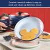 imageFarberware Disney Bon Voyage Ceramic Nonstick Frying Pan Dishwasher Safe Skillet 11 Inch BlueBlue