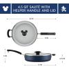 imageFarberware Disney Bon Voyage Ceramic Nonstick Frying Pan Dishwasher Safe Skillet 11 Inch BlueBlue