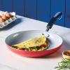 imageFarberware Disney Bon Voyage Ceramic Nonstick Frying Pan Dishwasher Safe Skillet 11 Inch BlueRed