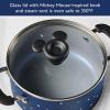 imageFarberware Disney Bon Voyage Ceramic Nonstick Lid Dishwasher Safe Saucepot 3Quart BlueBlue