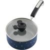 imageFarberware Disney Bon Voyage Ceramic Nonstick Lid Dishwasher Safe Saucepot 3Quart BlueBlue
