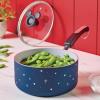 imageFarberware Disney Bon Voyage Ceramic Nonstick Lid Dishwasher Safe Saucepot 3Quart BlueBlue