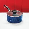 imageFarberware Disney Bon Voyage Ceramic Nonstick Lid Dishwasher Safe Saucepot 3Quart BlueBlue