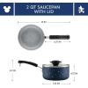 imageFarberware Disney Bon Voyage Ceramic Nonstick Lid Dishwasher Safe Saucepot 3Quart BlueBlue