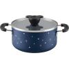 imageFarberware Disney Bon Voyage Ceramic Nonstick Lid Dishwasher Safe Saucepot 3Quart BlueBlue