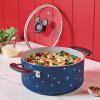 imageFarberware Disney Bon Voyage Ceramic Nonstick Lid Dishwasher Safe Saucepot 3Quart BlueBlue