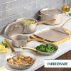 imageFarberware Radiant Nonstick CookwarePots and Pan Set with Lids and Prestige Kitchen Cooking Tools Dishwasher Safe 12 Piece Champagne