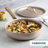 imageFarberware Radiant Nonstick Saute Pan with Lid Dishwasher Safe 275 Quart ChampagneSaute Pan 275 Quart