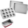 imageFarberware Disney Bake with Mickey Mouse Nonstick Bakeware Cake Pans Baking Sheet and LoafMeatloaf Pan 6 Piece Non Stick Bakeware Set  RedBakeware Set I