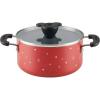 imageFarberware Disney Bon Voyage Ceramic Nonstick Lid Dishwasher Safe Saucepot 3Quart BlueRed