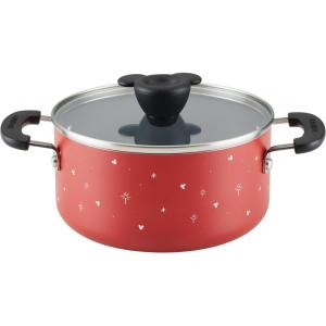 imageFarberware Disney Bon Voyage Ceramic Nonstick Lid Dishwasher Safe Saucepot 3Quart BlueRed