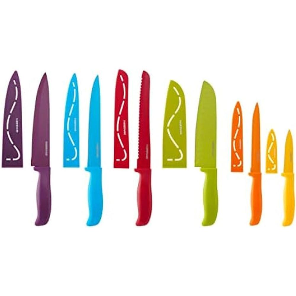 imageFarberware  5272030 Farberware Resin Cutlery Set Assorted Pastel Cool 12pieceMulticolor Rainbow