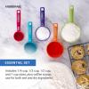 imageFARBERWARE 5Piece Measuring Cup Set with Coffee Scoop Durable Plastic Nesting Measuring Cups with EasyRead Markings BPAFree Dishwasher Safe