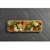 imageFARBERWARE BuildABoard Acacia Cutting Board with Builtin Storage Compartments Clear Locking Lid ampamp White Handles Great for Charcuterie ampamp SnacksBlackBamboo