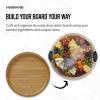 imageFARBERWARE BuildaBoard Cutting Board with Five Compartments and Clear Locking Lid for Charcuterie Snacks and More BambooBlackBamboo
