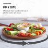 imageFARBERWARE BuildaBoard Cutting Board with Five Compartments and Clear Locking Lid for Charcuterie Snacks and More BambooWhite