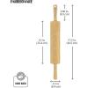 imageFARBERWARE Classic Wood Rolling Pin 18Inch Hardwood Dough Roller for Baking Pizza Pies Pastry and Cookies Ergonomic Handles Kitchen Essential