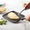 imageFarberware  21745 Farberware High Performance Nonstick Griddle PanFlat Grill 11 Inch BlackGriddle 11