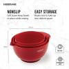 imageFarberware  5216128 Farberware Professional Plastic Mixing Bowls Set of 3 OrangeRedLightGreenRed