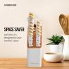 imageFarberware 14Piece Knife Block Set White and Gold  RazorSharp HighCarbon Stainless Steel TripleRiveted Ergonomic Handles Stylish Wood BlockWhite and Gold