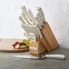 imageFarberware 15Piece Forged Triple Riveted Knife Block Set High CarbonStainless Steel Kitchen Knives RazorSharp Knife Set with Wood Block BlackNatural 2