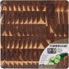 imageFarberware 16Inch Endgrain Rubberwood Cutting Board with Deep Juice Groove  Reversible Wooden Charcuterie Board for Chopping Serving Everyday Use with Finger Grooves for Easy CarryingAcacia