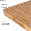 imageFarberware 16Inch Endgrain Rubberwood Cutting Board with Deep Juice Groove  Reversible Wooden Charcuterie Board for Chopping Serving Everyday Use with Finger Grooves for Easy CarryingBamboo