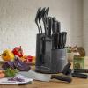 imageFarberware 30Piece SpinandStore Knife and Kitchen Tool Set with Rotating Storage Caddy High CarbonStainless Steel Kitchen Knives RazorSharp Knife Set BlackBlack