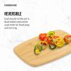 imageFarberware 3Piece Wood Cutting Board Set Reversible Chopping Boards for Meal Prep and Serving Charcuterie Boards Wooden Cutting Boards with Builtin Handles Set of 3 Assorted Sizes Bamboo14L x 11W