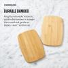 imageFarberware 3Piece Wood Cutting Board Set Reversible Chopping Boards for Meal Prep and Serving Charcuterie Boards Wooden Cutting Boards with Builtin Handles Set of 3 Assorted Sizes Bamboo14L x 11W