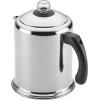 imageFarberware 47053 Classic Stainless Steel Yosemite 12Cup Coffee Percolator 12 Cup Coffee Maker Silver12 Cup  Clear Knob