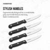 imageFarberware 4Piece FullTang Triple Rivet Never Needs Sharpening Stainless Steel Steak Knife Set Black