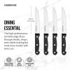 imageFarberware 4Piece FullTang Triple Rivet Never Needs Sharpening Stainless Steel Steak Knife Set Black
