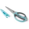 imageFarberware 4in1 Kitchen Shears 2Piece Aqua and GrayAqua and Gray