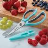 imageFarberware 4in1 Kitchen Shears 2Piece Aqua and GrayAqua and Gray