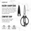 imageFarberware 4in1 Kitchen Shears 2Piece Aqua and GrayBlack